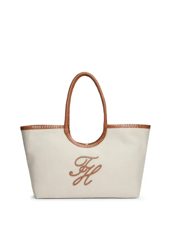 TOMMY HILFIGER TOMMY HILFIGER Shopper torba  svijetlobež / konjak