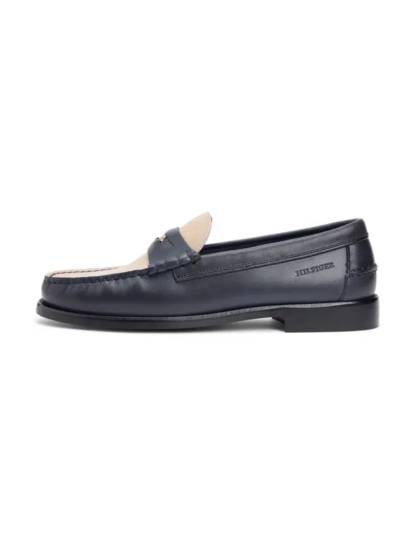 TOMMY HILFIGER TOMMY HILFIGER Slip On cipele  bež / morsko plava