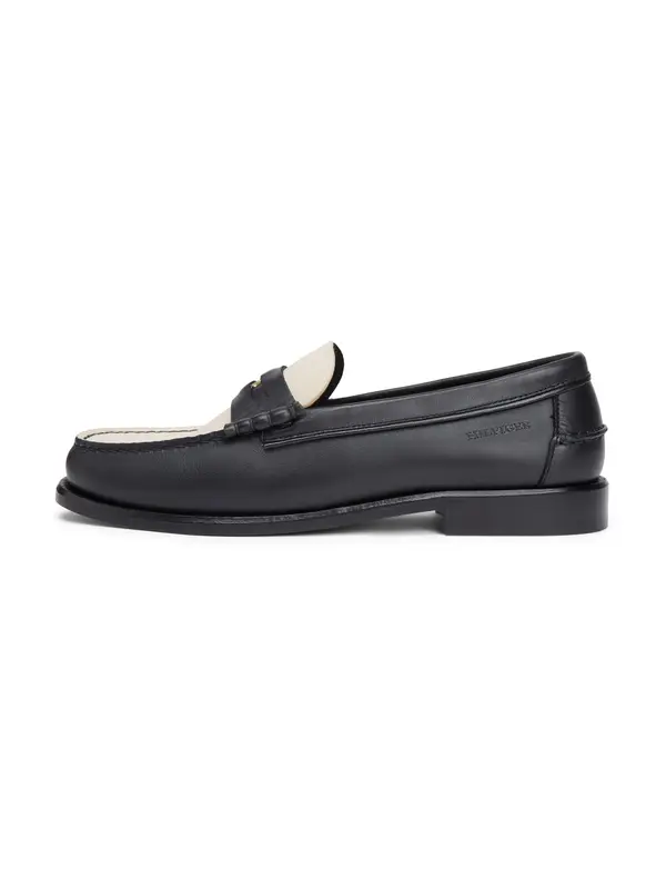 TOMMY HILFIGER TOMMY HILFIGER Slip On cipele  ecru/prljavo bijela / crna