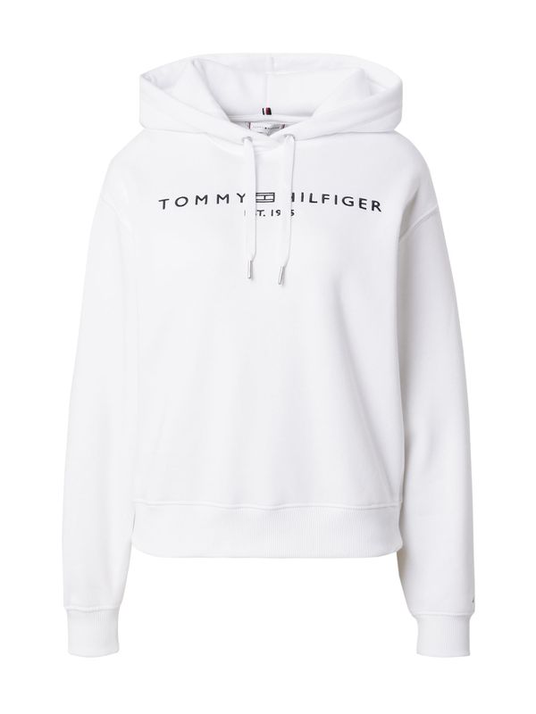 TOMMY HILFIGER TOMMY HILFIGER Sweater majica  crna / bijela