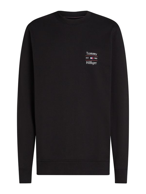 TOMMY HILFIGER TOMMY HILFIGER Sweater majica  crna / bijela