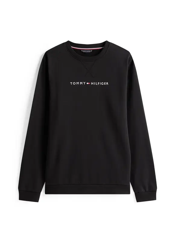 TOMMY HILFIGER TOMMY HILFIGER Sweater majica  crna / bijela