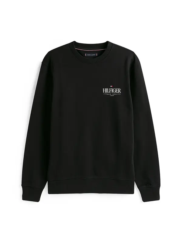 TOMMY HILFIGER TOMMY HILFIGER Sweater majica  crna / bijela