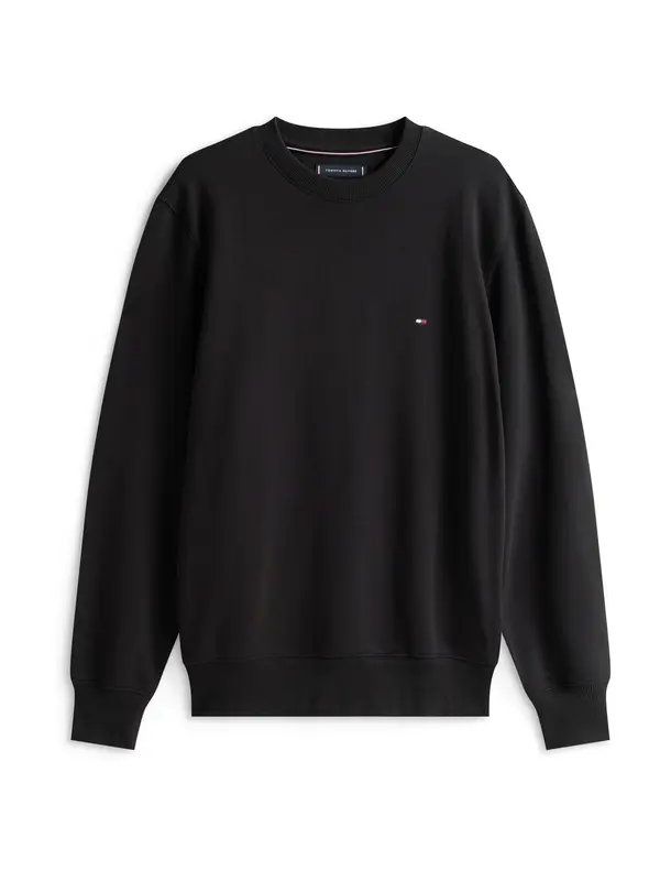 TOMMY HILFIGER TOMMY HILFIGER Sweater majica 'ESSENTIAL'  crna