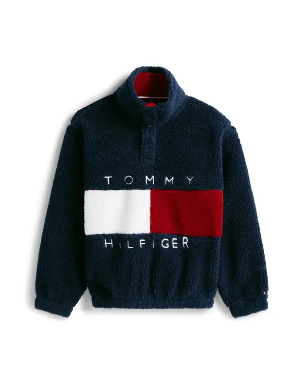 TOMMY HILFIGER TOMMY HILFIGER Sweater majica 'Heritage'  morsko plava / crvena / bijela