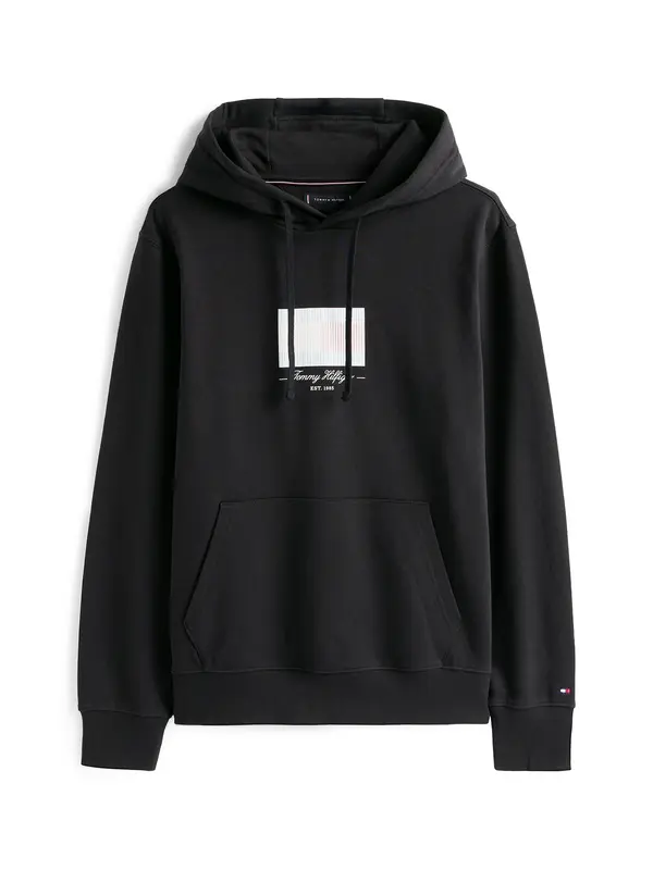 TOMMY HILFIGER TOMMY HILFIGER Sweater majica 'ITHACA'  crna / bijela