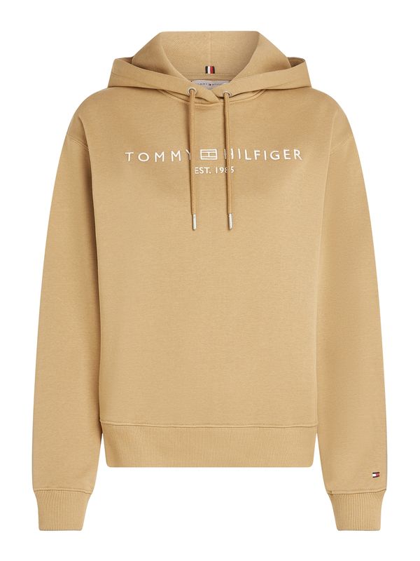 TOMMY HILFIGER TOMMY HILFIGER Sweater majica  kaki / bijela