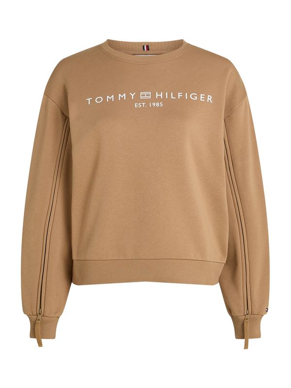 TOMMY HILFIGER TOMMY HILFIGER Sweater majica  kaki / bijela