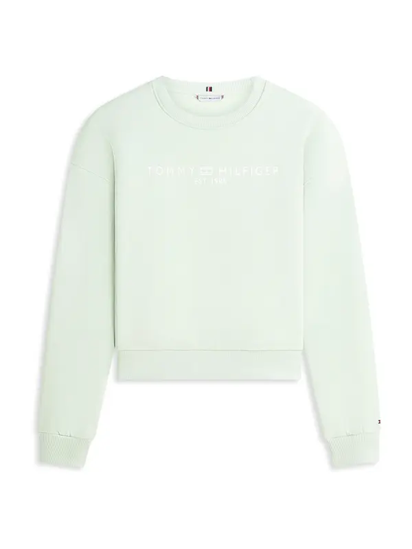 TOMMY HILFIGER TOMMY HILFIGER Sweater majica  menta / bijela