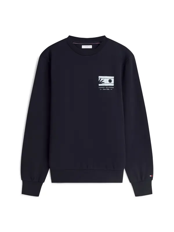 TOMMY HILFIGER TOMMY HILFIGER Sweater majica  mornarsko plava / bijela