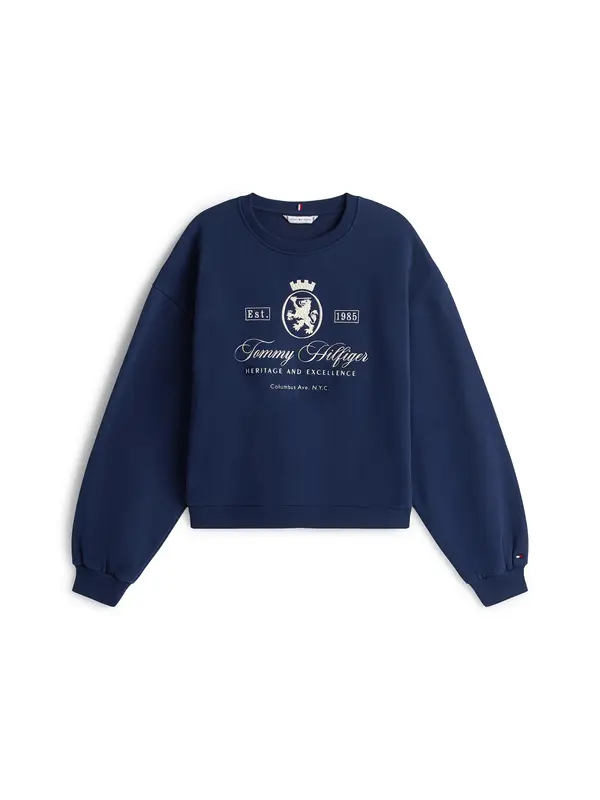 TOMMY HILFIGER TOMMY HILFIGER Sweater majica  mornarsko plava / bijela