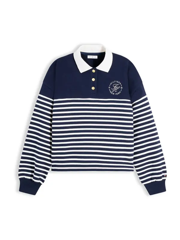 TOMMY HILFIGER TOMMY HILFIGER Sweater majica  mornarsko plava / bijela