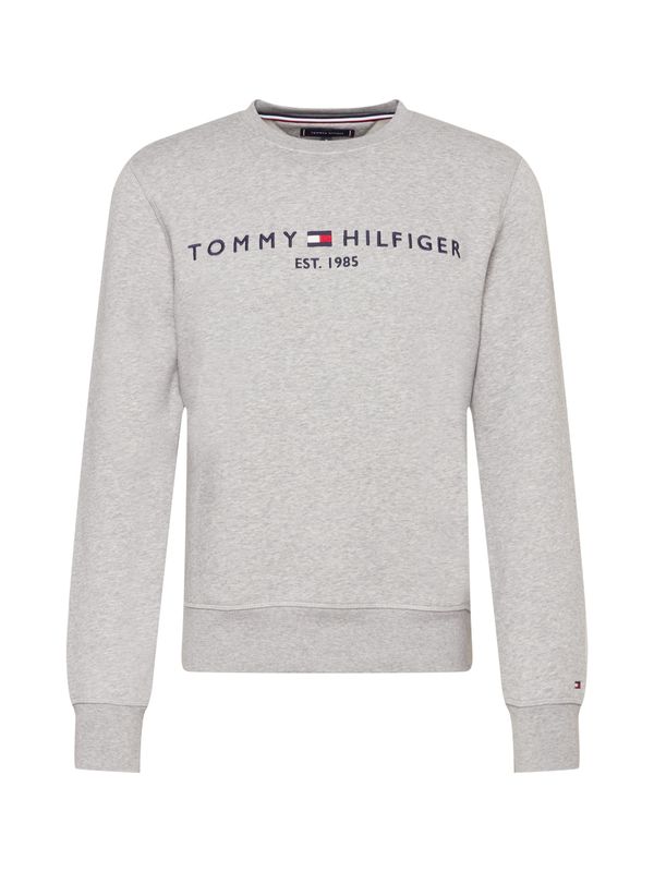 TOMMY HILFIGER TOMMY HILFIGER Sweater majica  mornarsko plava / siva melange / crvena / bijela