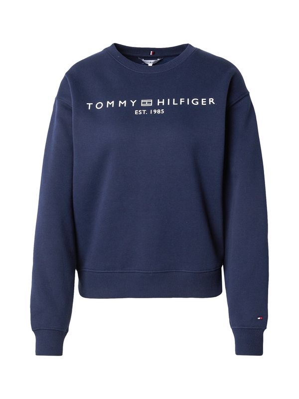 TOMMY HILFIGER TOMMY HILFIGER Sweater majica  morsko plava / bijela