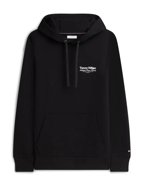 TOMMY HILFIGER TOMMY HILFIGER Sweater majica 'NAUTICAL'  crna / prljavo bijela