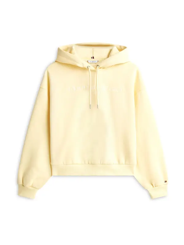 TOMMY HILFIGER TOMMY HILFIGER Sweater majica  pastelno žuta
