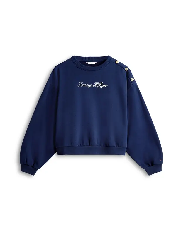 TOMMY HILFIGER TOMMY HILFIGER Sweater majica  plava / bijela
