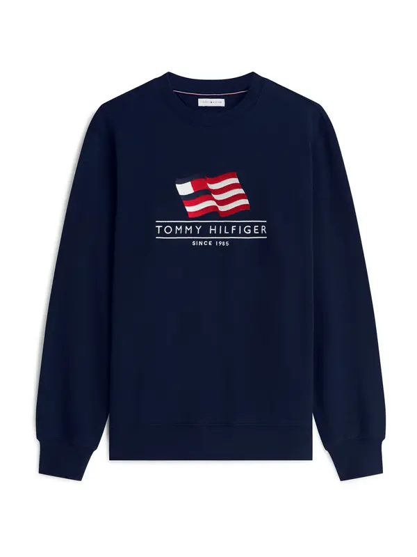 TOMMY HILFIGER TOMMY HILFIGER Sweater majica  plava / crvena / bijela