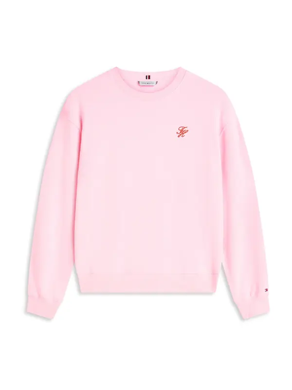 TOMMY HILFIGER TOMMY HILFIGER Sweater majica  roza / crvena