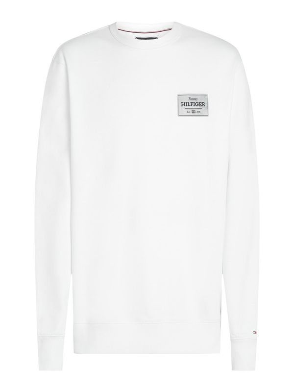 TOMMY HILFIGER TOMMY HILFIGER Sweater majica  siva / crna / bijela