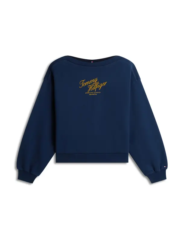 TOMMY HILFIGER TOMMY HILFIGER Sweater majica  tamno plava / žuta