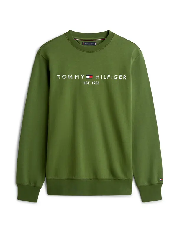TOMMY HILFIGER TOMMY HILFIGER Sweater majica  zelena / crvena / bijela