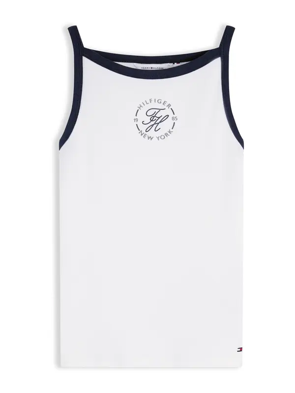 TOMMY HILFIGER TOMMY HILFIGER Top  crna / bijela