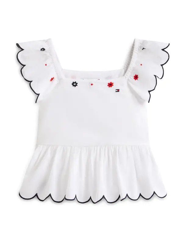TOMMY HILFIGER TOMMY HILFIGER Top  crvena / crna / bijela