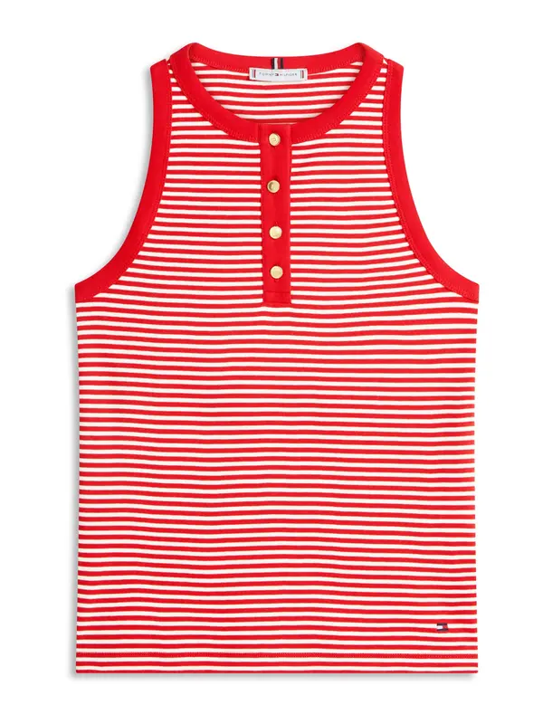 TOMMY HILFIGER TOMMY HILFIGER Top  crvena / prljavo bijela