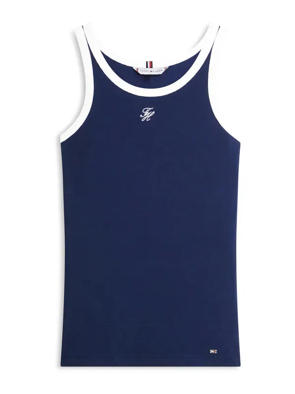 TOMMY HILFIGER TOMMY HILFIGER Top  mornarsko plava / bijela