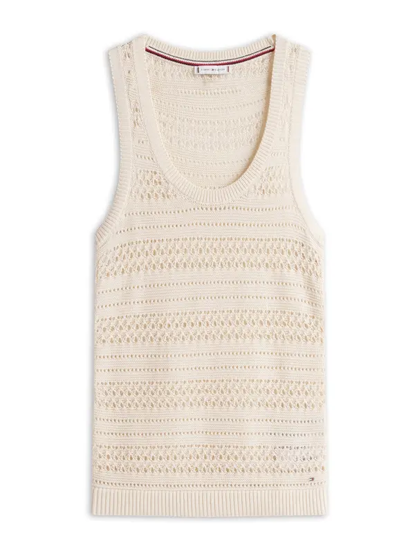 TOMMY HILFIGER TOMMY HILFIGER Top s naramenicama  svijetlobež