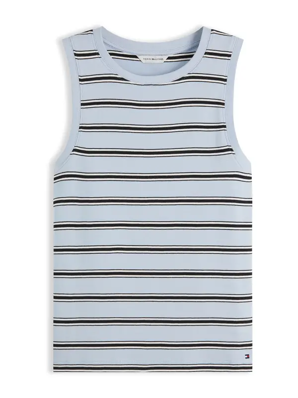 TOMMY HILFIGER TOMMY HILFIGER Top  svijetloplava / crna / bijela