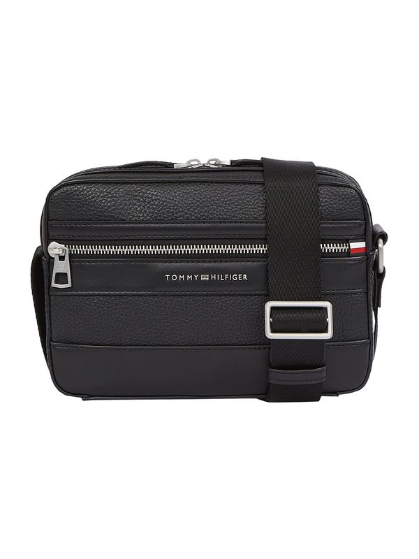 TOMMY HILFIGER TOMMY HILFIGER Torba preko ramena 'Central'  crna / srebro