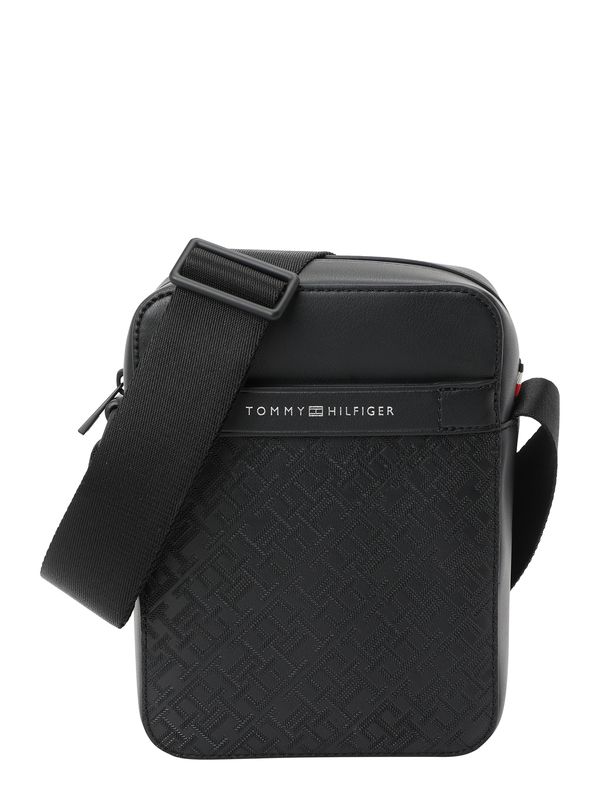 TOMMY HILFIGER TOMMY HILFIGER Torba preko ramena  crna / srebro