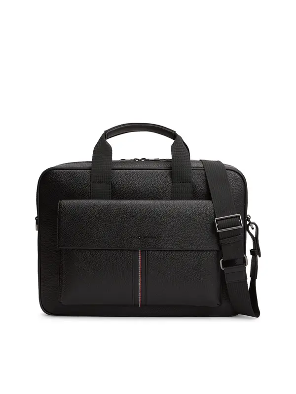 TOMMY HILFIGER TOMMY HILFIGER Torba za laptop 'Central'  crna