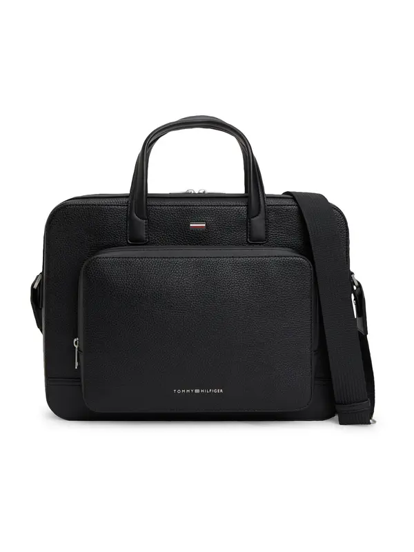 TOMMY HILFIGER TOMMY HILFIGER Torba za laptop 'CENTRAL'  crna
