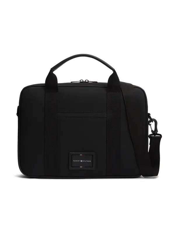 TOMMY HILFIGER TOMMY HILFIGER Torba za laptop 'FOUNDATION'  crna