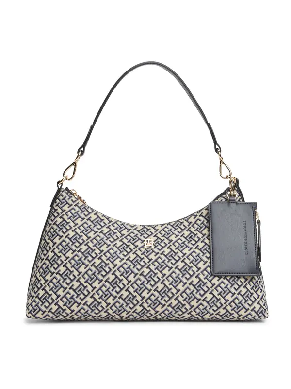 TOMMY HILFIGER TOMMY HILFIGER Torba za na rame 'JACQUARD'  bež / mornarsko plava / svijetloplava