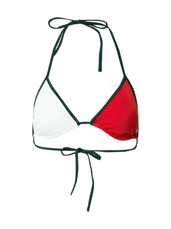 Tommy Hilfiger Underwear Tommy Hilfiger Underwear Bikini gornji dio  kraljevski zelena / crvena / bijela