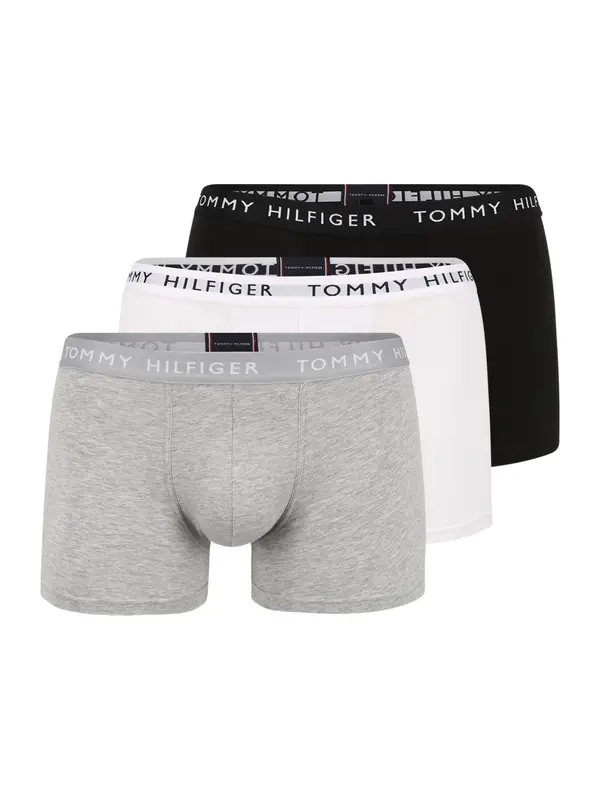 Tommy Hilfiger Underwear Tommy Hilfiger Underwear Bokserice 'Essential'  siva melange / crna / bijela