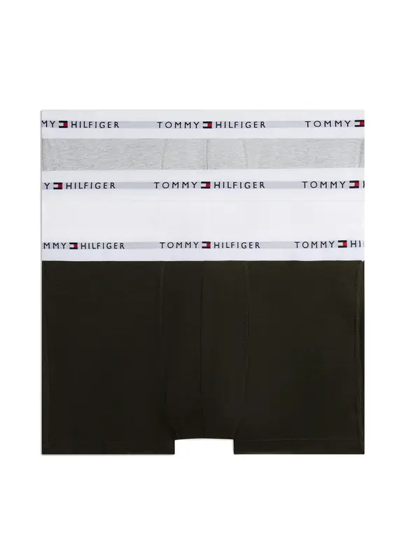 Tommy Hilfiger Underwear Tommy Hilfiger Underwear Bokserice 'Essential'  siva melange / crna / bijela