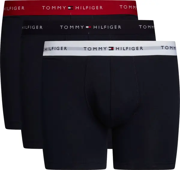 Tommy Hilfiger Underwear Tommy Hilfiger Underwear Bokserice 'Essentials'  crvena / crna / bijela
