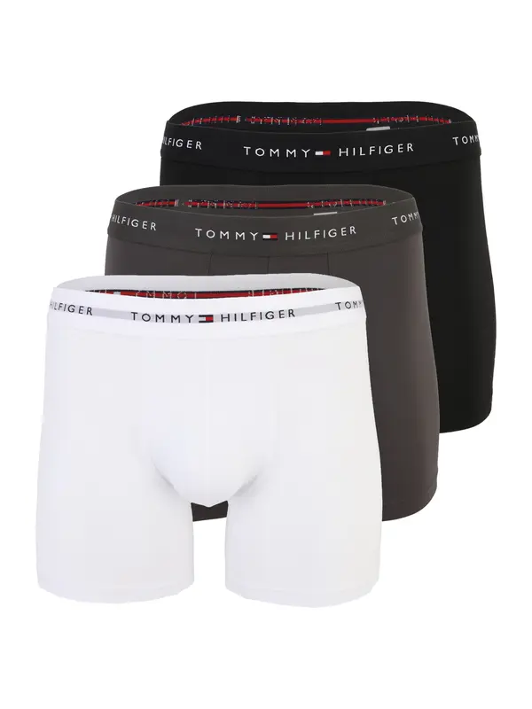Tommy Hilfiger Underwear Tommy Hilfiger Underwear Bokserice  tamo siva / crna / bijela