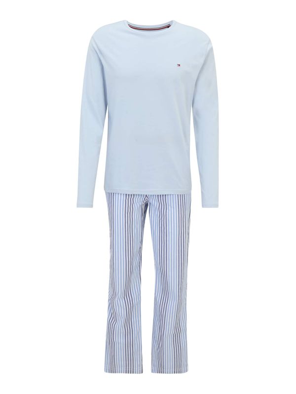 Tommy Hilfiger Underwear Tommy Hilfiger Underwear Duga pidžama  svijetloplava / tamno plava / bijela