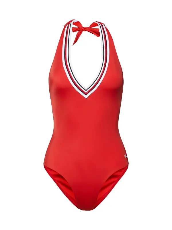 Tommy Hilfiger Underwear Tommy Hilfiger Underwear Jednodijelni kupaći kostim  crvena / crna / bijela