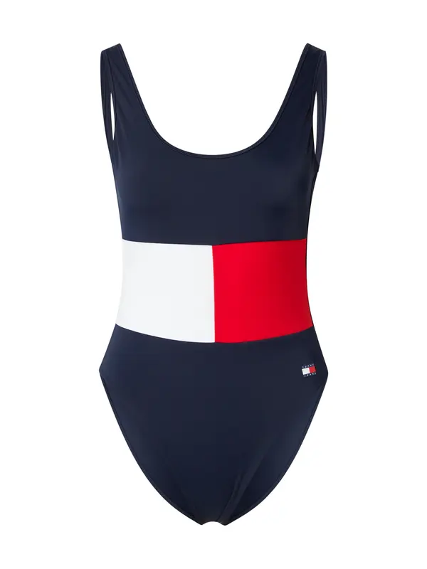 Tommy Hilfiger Underwear Tommy Hilfiger Underwear Jednodijelni kupaći kostim 'SCOOP'  mornarsko plava / crvena / bijela