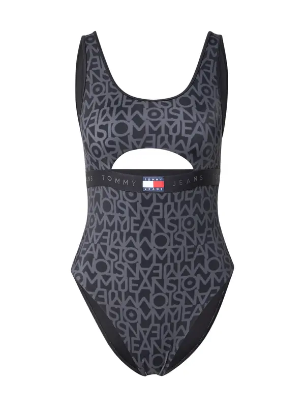 Tommy Hilfiger Underwear Tommy Hilfiger Underwear Jednodijelni kupaći kostim  siva / crna