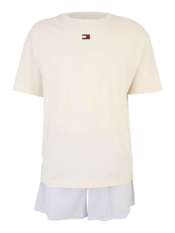 Tommy Hilfiger Underwear Tommy Hilfiger Underwear Kratka pidžama 'Heritage'  svijetloplava / crvena / bijela / vuneno bijela