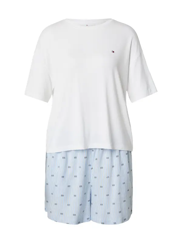 Tommy Hilfiger Underwear Tommy Hilfiger Underwear Kratke hlače za spavanje  ecru/prljavo bijela / svijetloplava / crna