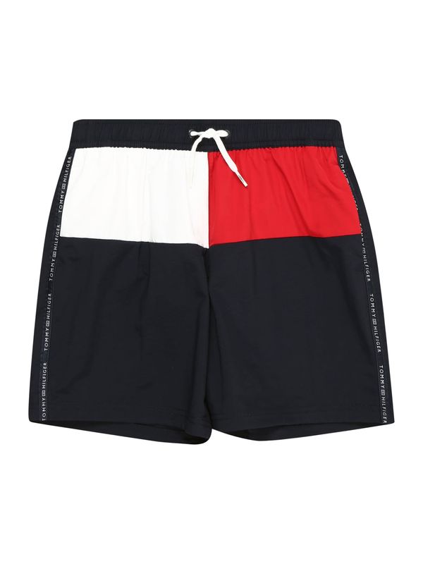 Tommy Hilfiger Underwear Tommy Hilfiger Underwear Kupaće hlače 'Flag'  mornarsko plava / crvena / bijela